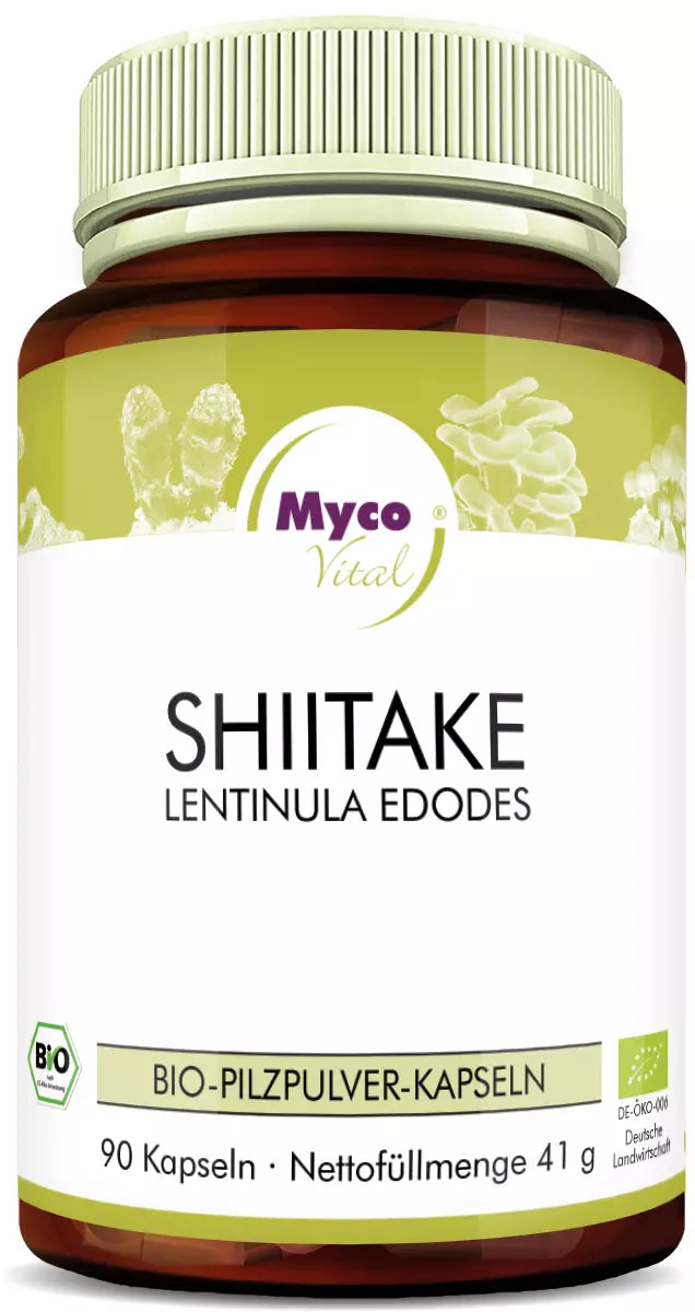 MycoVital Shiitake BIO-Pilzpulver-Kapseln