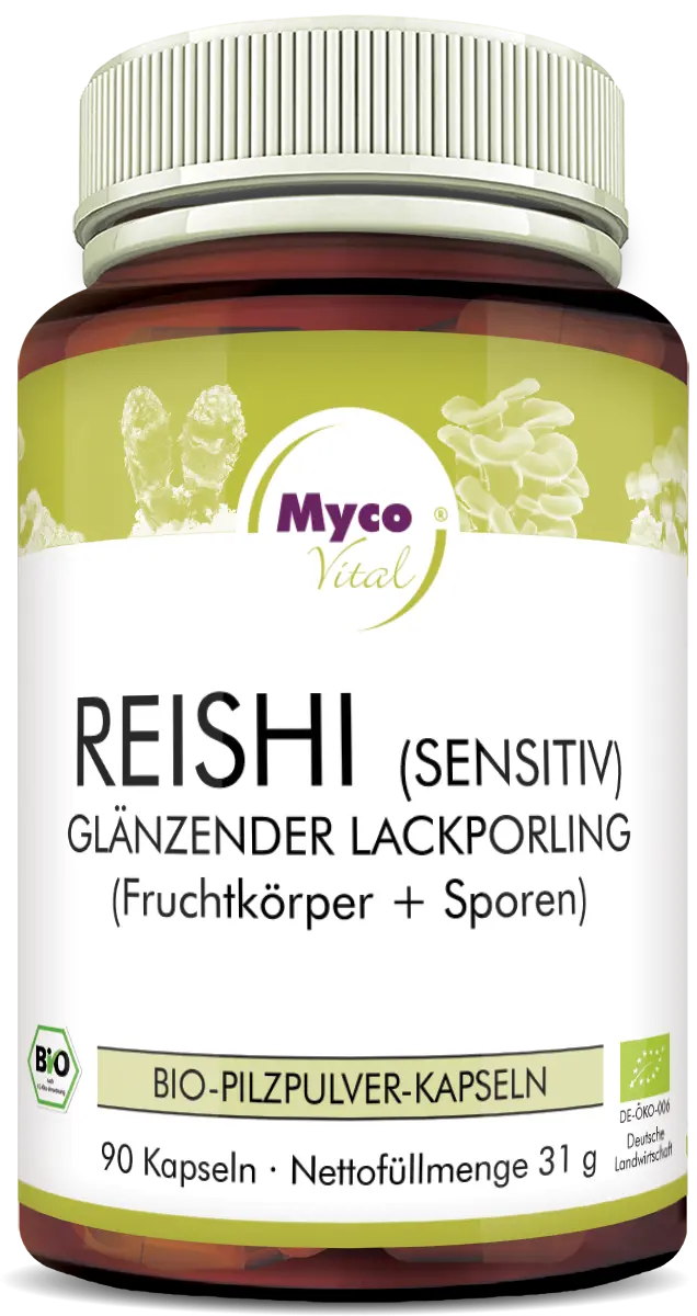 MycoVital Reishi-Sensitive Pilzpulver-Kapseln