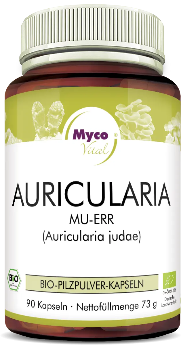 MycoVital Auricularia BIO-Pilzpulver-Kapseln