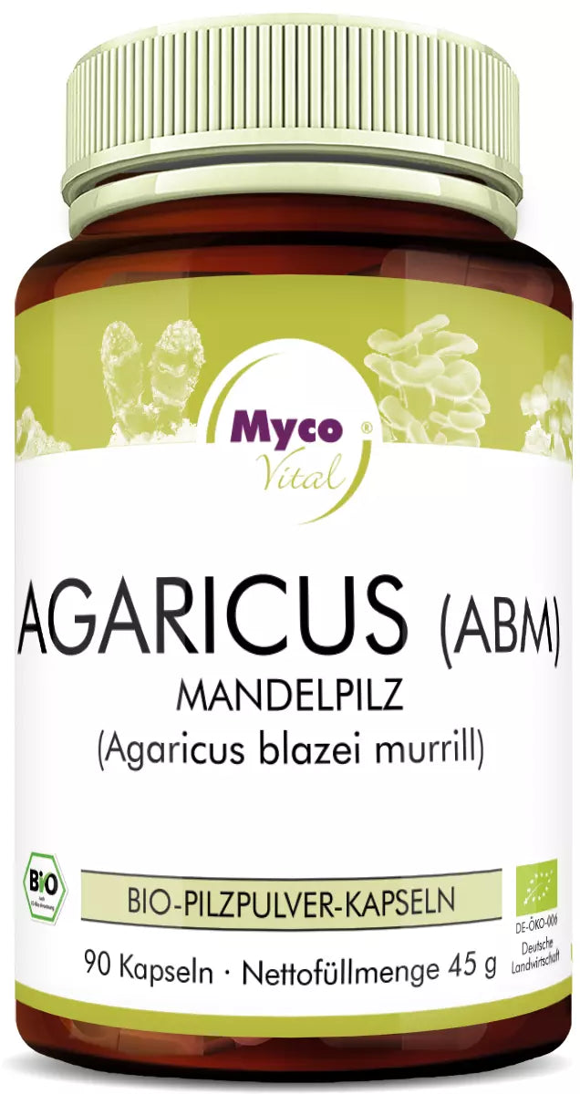 MycoVital Agaricus Blazei Murrill (ABM) BIO-Pilzpulver-Kapseln
