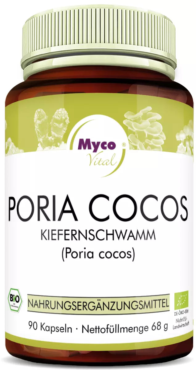 MycoVital Poria Cocos BIO-Vitalpilzpulver-Kapseln