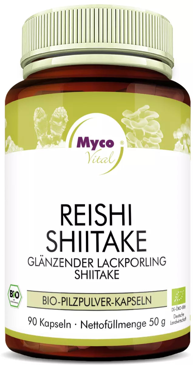 MycoVital Reishi-Shiitake BIO-Pilzpulver-Kapseln
