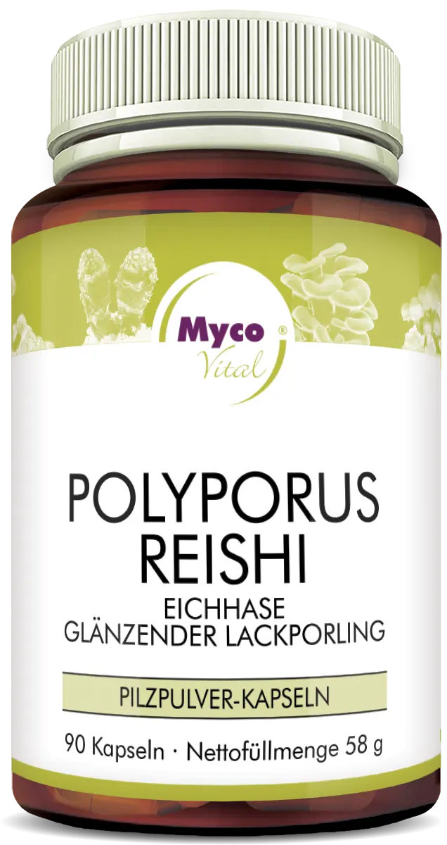 MycoVital Polyporus-Reishi Pilzpulver-Kapseln