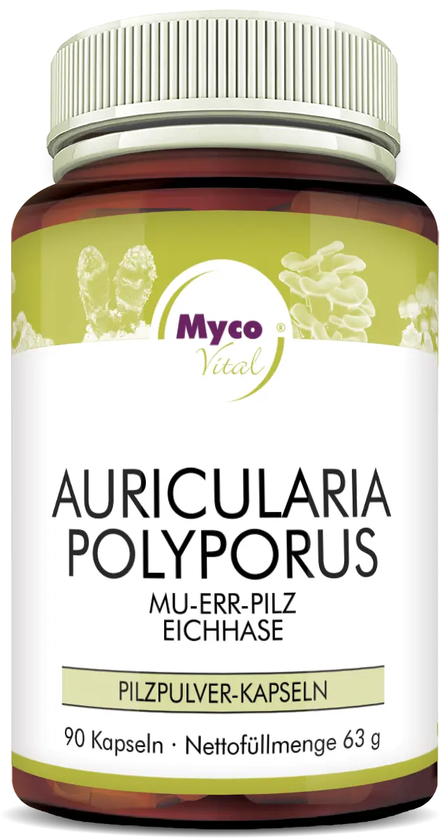 MycoVital Auricularia-Polyporus Pilzpulver-Kapseln