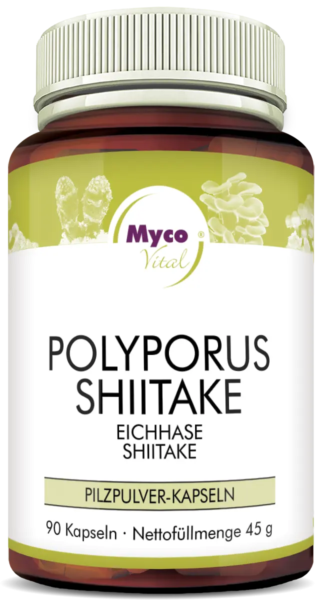 MycoVital Polyporus-Shiitake Pilzpulver-Kapseln