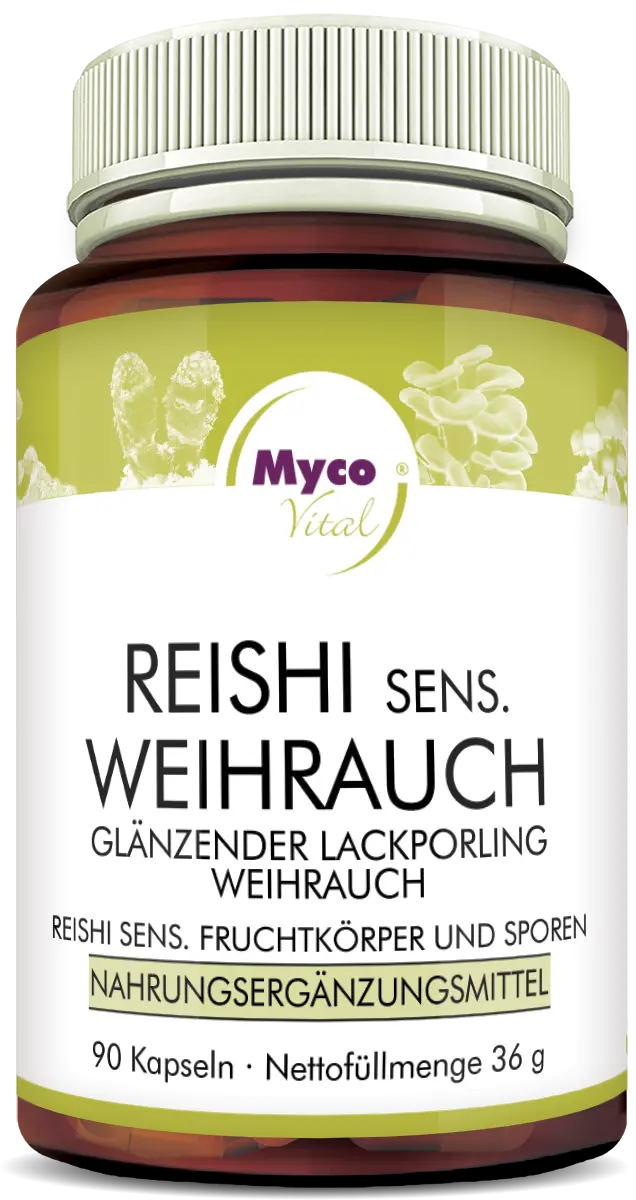 MycoVital Reishi-Sensitive-Weihrauch Pulver-Kapseln