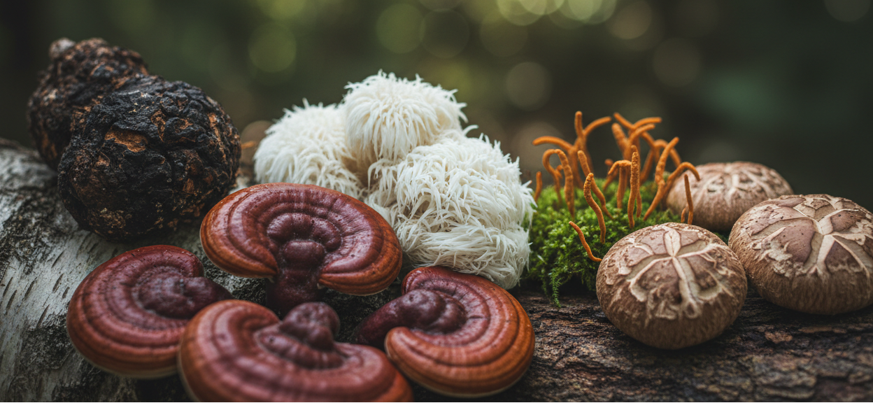 Vitalpilze Nahaufnahme Wald